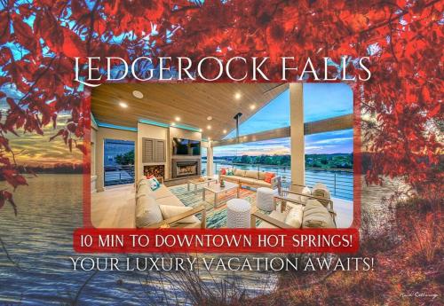 Ledgerock Falls in Hot Springs, Vereinigte Staaten von Amerika