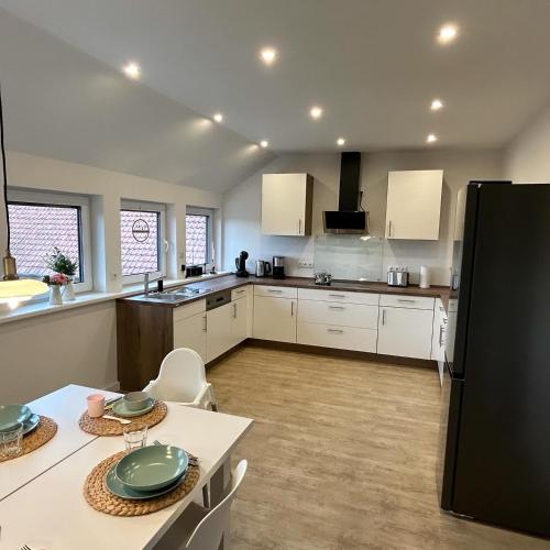 Cocina, Ferienwohnung Dierkings Hof Niedernstöcken (Ferienwohnung Dierkings Hof Niedernstocken) in Schwarmstedt