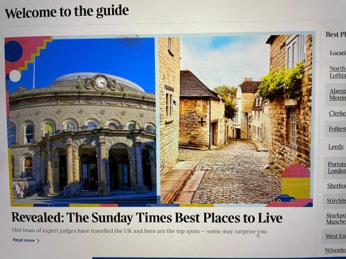 Luxury cottage in Stamford featured in the Sunday Times, best place to live