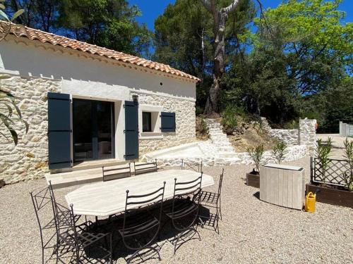 Petite maison et jardin,piscine chauffée privative