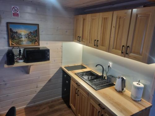 廚房, Domki na Zagroniu in 波雷巴維爾卡