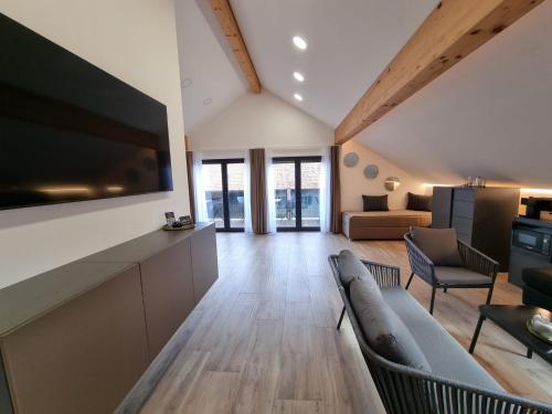 共用Lounge/電視區, Ferienwohnung Bauer in 費爾達芬格