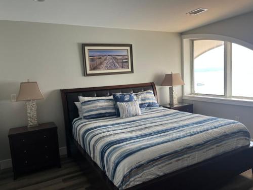 Beautiful views from Fifth Floor Suite in Traverse City, USA