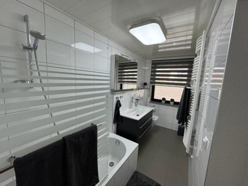 Bathroom, Wunderschone Ferienwohnung 1 im Herzen des Spessarts in Schollbrunn