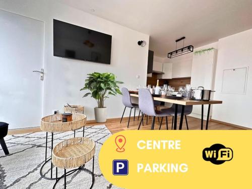 Venise - Grand appartement - 4 chambres - Parking Privé - Reims