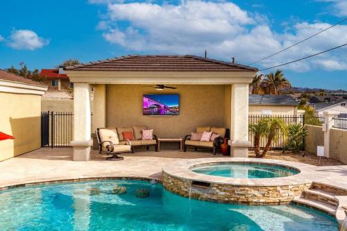 NEW Luxury Home Pool Spa Game Room Views image