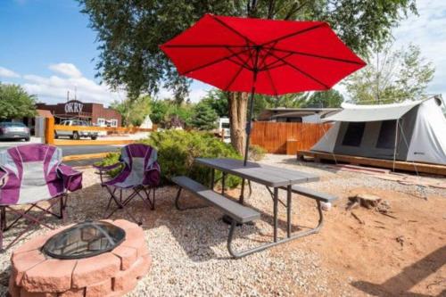 Moab Glamping Setup Tent in RV Park #1 OK-T1 in Moab, USA
