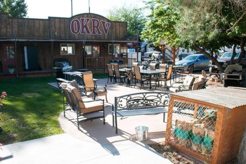 Moab RV Resort Glamping Setup Tent in RV Park #2 OK-T2 in Moab, USA