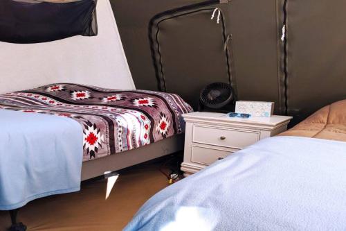 Moab RV Resort Glamping Setup Tent in RV Park #4 OK-T4 in Moab, USA