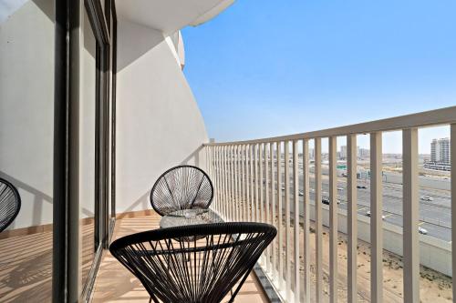 Balcony/terrace, Modern Luxurious Studio|Dubai Silicon Oasis near Dubai Silicon Oasis