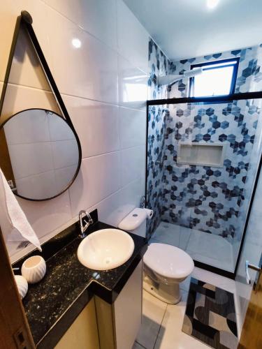 浴室, Studio luxuoso a 700 metros da praia. Vila Velha ES in 韋利亞鎮