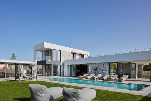 Manza Villa - 850m to Beach with Pickleball Court by etouri – khách sạn tại Arkadi