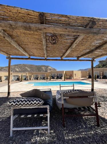 حديقة, El Chiflon Posta Pueblo in San Agustin Valle Fertil