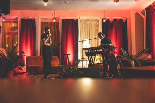 ห้องอาหาร, Auberge de Jeunesse des Balcons in ไบ-เซนต์-พอล (QC)