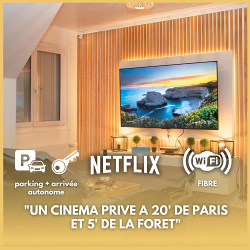 Le CinéRêve l 20' Paris l Netflix l Fibre l Parking - Location saisonnière - Boissy-Saint-Léger