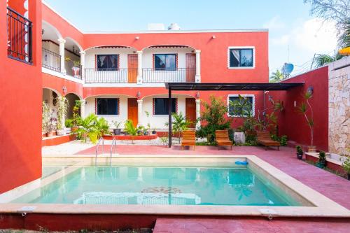 Swimming pool, Hotel Hacienda Otoch in Sisal