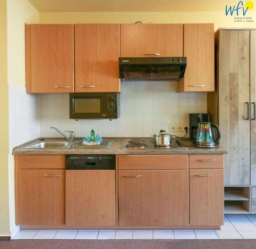 Kitchen, Ferienappartements Am Neuensiener See Ferienwohnung 23 in Ostseebad Sellin