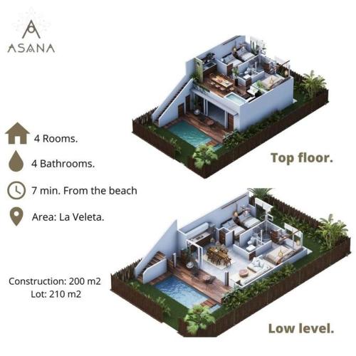 ¡New Villa 4BR with priv jacuzzi! in Tulum, Mexico
