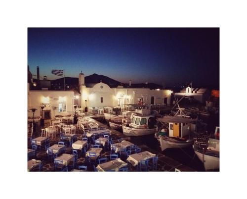 ห้องอาหาร, Koukounari Cottage Apartment Paros in โคลิมปิเทรส