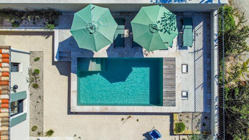 ทัศนียภาพ, Le Mazet d'Ernestine - Piscine et Cheminée (Le Mazet d'Ernestine - Piscine et Cheminee) in ฟองวิเย่