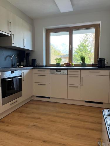 廚房, Apartment Bergblick in 克拉姆薩赫