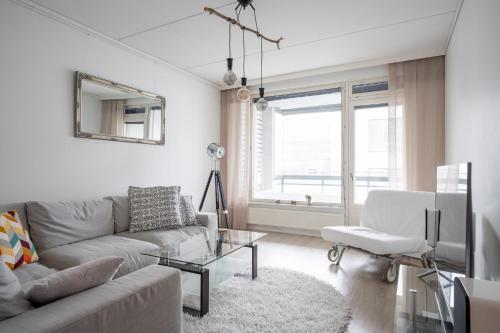 Very nice apartment, 1BR, Private Sauna, Ocean view from balcony, Helsinky