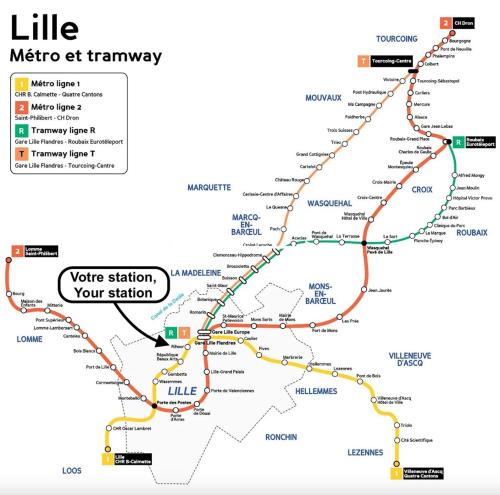 Lille Centre - Nice and functional ap.