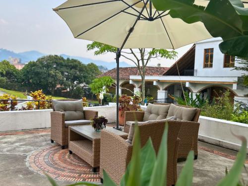 Balcony/terrace, Valle de Santiago Hotel Boutique in San Cristobal