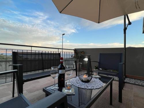 陽台/露台, Gardenie Home: delizioso villino vista mare in 塔姆維戈利亞特