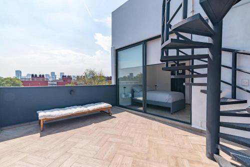 Espectacular departamento con terraza en CDMX - Tap to explore photos