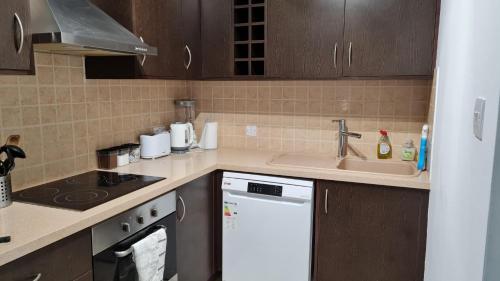 廚房, The Olive Grove Escape, Eleonas Apts in 索蒂拉