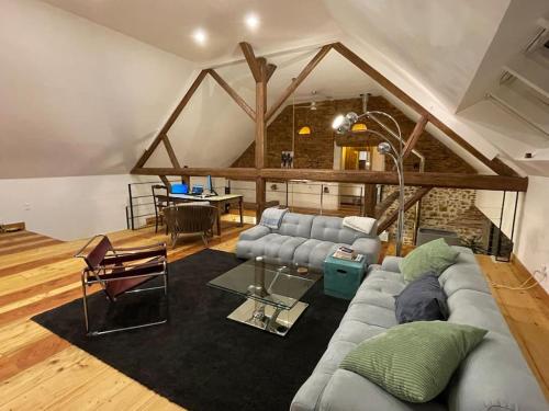 Pépé grange rénovée gîte à louer Pourlans