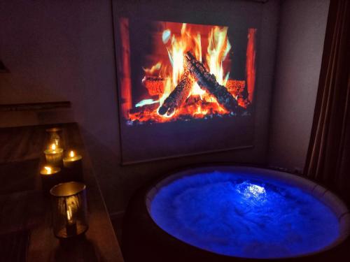 Le nid de l'Almont jacuzzi privatif, private jacuzzi Hot Tub near Olympic Games MELUN - Location saisonnière - Melun