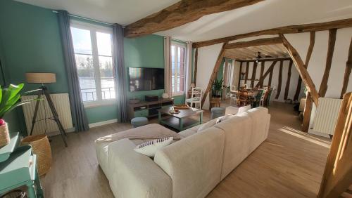 Le Cœur du Bien-être - Gîte grande capacité - 6 chambres - Superbe emplacement - Vue Seine - Décoration soignée - Coin touristique gîte à louer Les Andelys