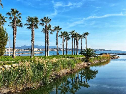 Sanary, Studio vue mer, à deux pas des plages et du centre ville - Location saisonnière - Sanary-sur-Mer