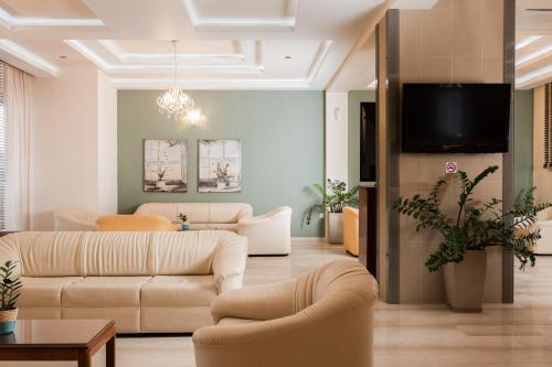 共用Lounge/電視區, 卡拉馬基海灘酒店-扎金索斯島 (Kalamaki Beach Hotel, Zakynthos Island) in 卡拉馬基