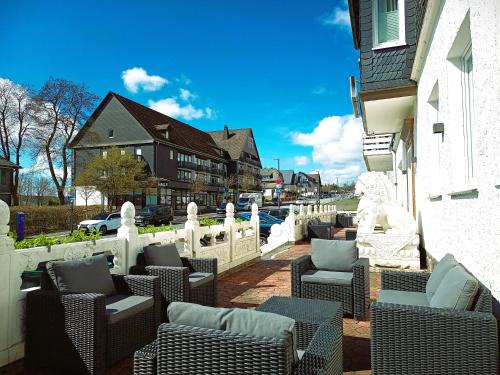 Balcony/terrace, Die zwei Lowen Ferienwohnungen in Winterberg