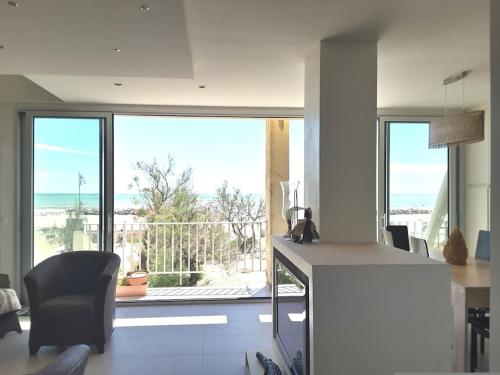 Appartement de 90m2 en FRONT DE MER, direct plage - Location saisonnière - Frontignan