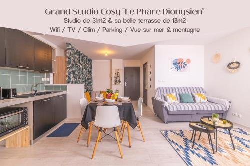 Grand Studio Cosy Le Phare Dionysien - Résidence Le Phoenix - Location saisonnière - Saint-Denis