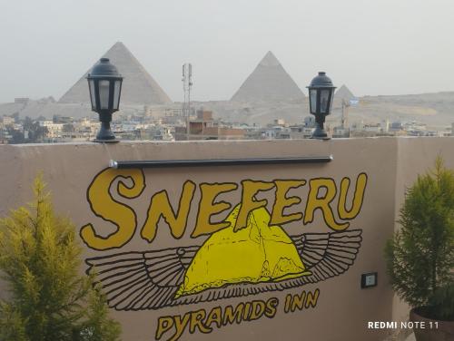 Sneferu Pyramids inn - Full Pyramids View