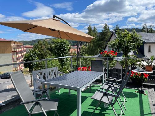 Erkély/terasz, FeWo Am Reinhardsberg in Friedrichroda