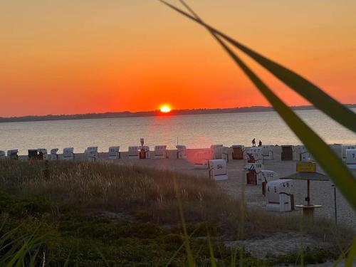пляж, Nahe Kiel, 4 Betten, 2 Schlafzimmer Parkplatz, Terrasse, 3km zum Strand in Osdorf