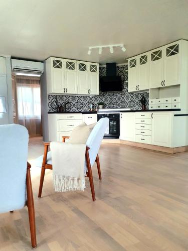 주방, Stuga med havsutsikt in 비그디오