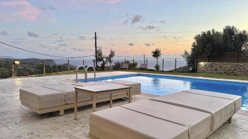 Villa Michael Triopetra Private Villa, Private Swimming Pool, Garden, Panoramic Sunset Crete