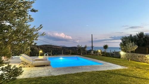 Villa Michael Triopetra Private Villa, Private Swimming Pool, Garden, Panoramic Sunset