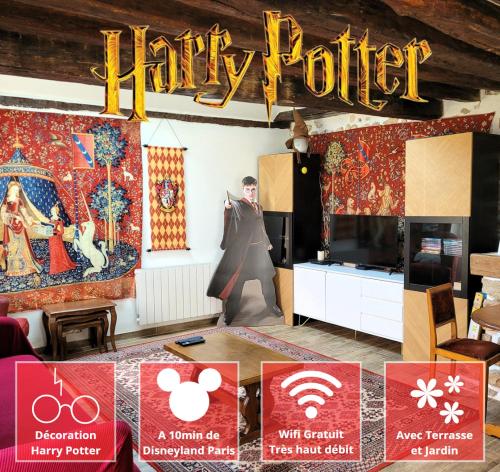 ☆ La Demeure des Maraudeurs ☆ Décoration Harry Potter ☆ Proche Disneyland ☆ Family ☆ Quite ☆ Netflix & Disney+ ☆