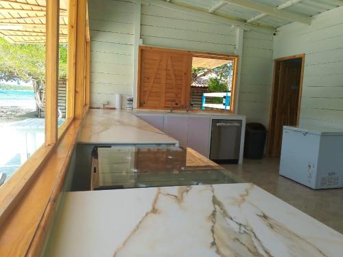 Kitchen, Posada Aqua Vista La Cienaga in Choroni