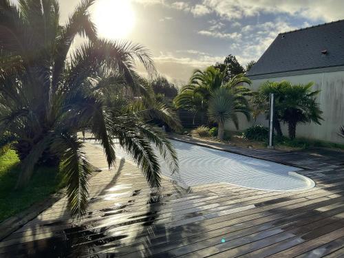 Villa de 5 chambres a Bretteville sur Ay a 400 m de la plage avec piscine privee jardin clos et wifi