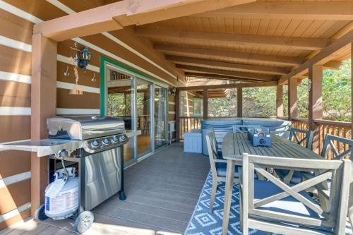 Spacious Maggie Valley Cabin with Waterfall On-Site! in Maggie Valley, USA