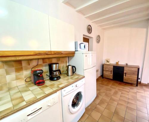 廚房, Maison charmante à Tours-en-Vimeu avec grand jardin clos (Maison charmante a Tours-en-Vimeu avec grand jardin clos) in 維默地區圖爾